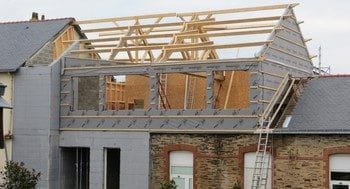 Une étape de construction d'un nouveau bâtiment.